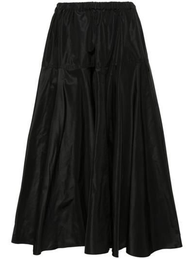 Patou Faille Full Maxi Skirt In Black
