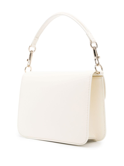 Valentino Garavani Borsa A Spalla Locò In Pelle In White