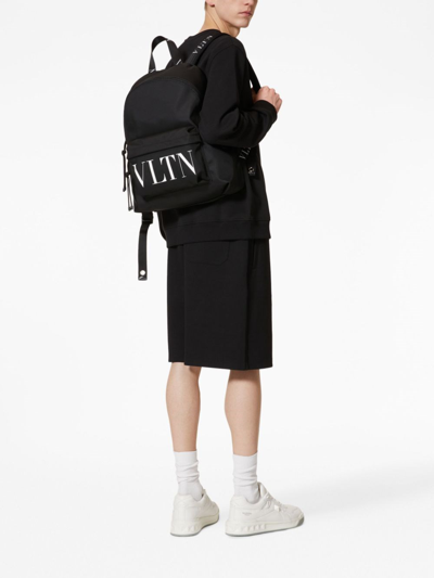 Valentino Garavani Zaino Vltn Con Zip In Black