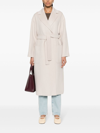 S Max Mara Elisa Coat In White