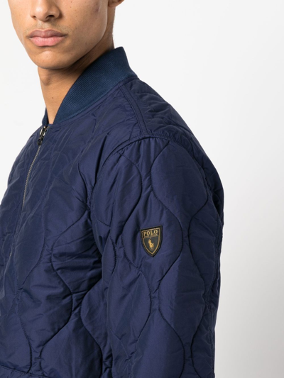 Polo Ralph Lauren Bomber Trapuntato In Blue