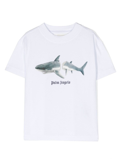 Palm Angels Kids' T-shirt In White