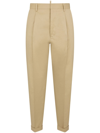Dsquared2 Tapered Cotton-blend Trousers In Gray