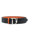 Dsquared2 D2 Statement-buckle Leather Belt In Black