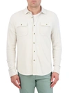 Robert Graham Brunner Knit Button-up Shirt In Offwhite