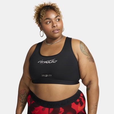 Nike Plus Megan Thee Stallion Graphic Sports Bra In Black