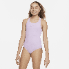 Nike Essential Big Kids' (girls') Racerback 1-piece Swimsuit In Purple