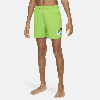 Nike Swim Scribble Big Kids' (boys') 4" Volley Shorts In Green