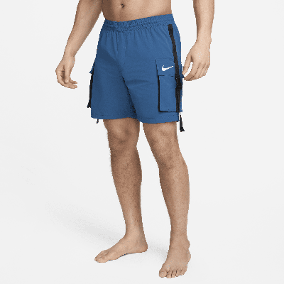 Nike Men's Swim 7" Volley Shorts In Blue