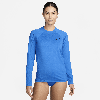 Nike Women's Essential Long-sleeve Hydroguard Swim Shirt In Blue