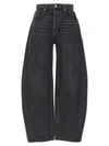 Alexander Wang High-rise Wide-leg Jeans In Gray