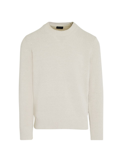 Club Monaco Men's Statement Cotton-blend Crewneck Sweater In Beige
