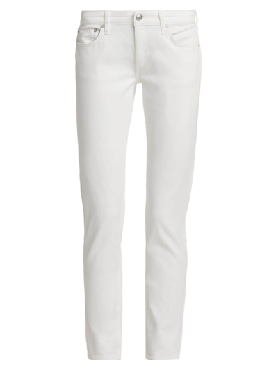 Rag & Bone Women's Dre Low-rise Slim Boyfriend Jeans In Optic White