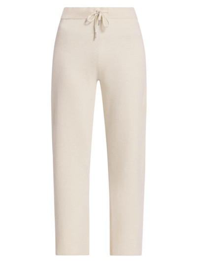 Stellae Dux Women's Double-knit Cropped Pants In Linen