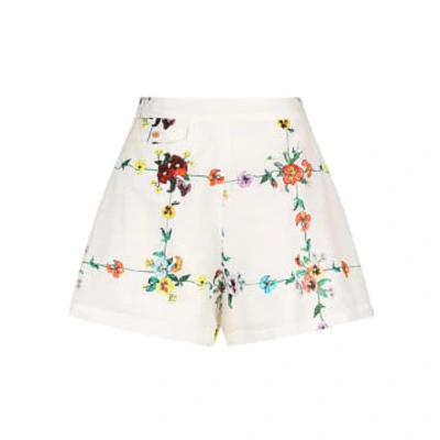 Sancia Nia Shorts Floral In White