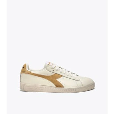Diadora Game L Low Waxed Suede Pop In White/latte