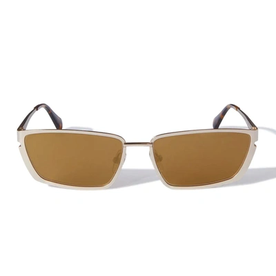 Off-white Sunglasses In Gold
