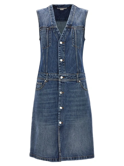 Stella Mccartney Denim Dress In Blue