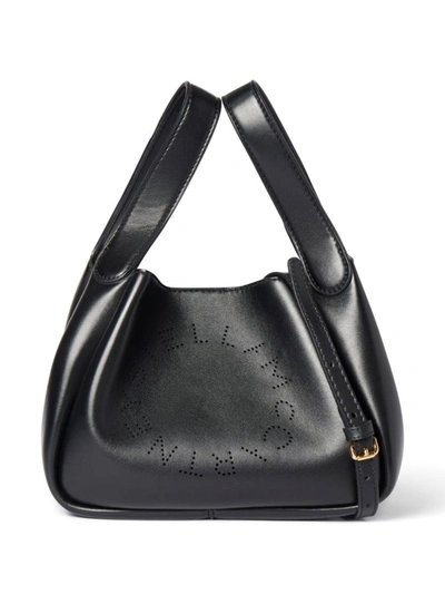 Stella Mccartney Stella Logo Faux-leather Tote Bag In Pine/gold