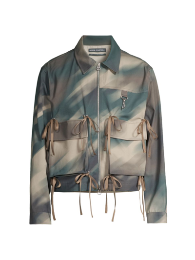 Reese Cooper Modular Pocket Work Jacket In Blurred Camo