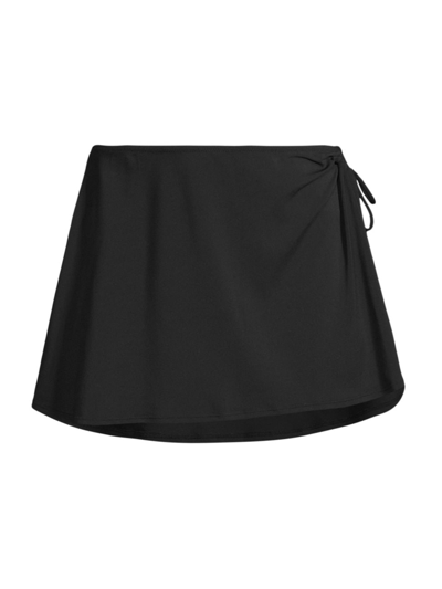 Robin Piccone Aubrey Swim Skirt In Black
