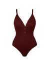 Robin Piccone Women's Amy One-piece Swimsuit In Burgundy