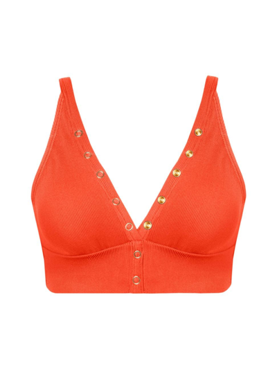Robin Piccone Amy Halter Bikini Top In Marmalade
