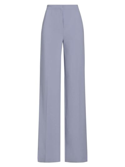 Altuzarra Laski Mid-rise Wide-leg Trousers In Eventide