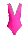 GENERATION LOVE WOMEN'S VEDA CRYSTAL TRIMMED ONE-PIECE SWIMSUIT