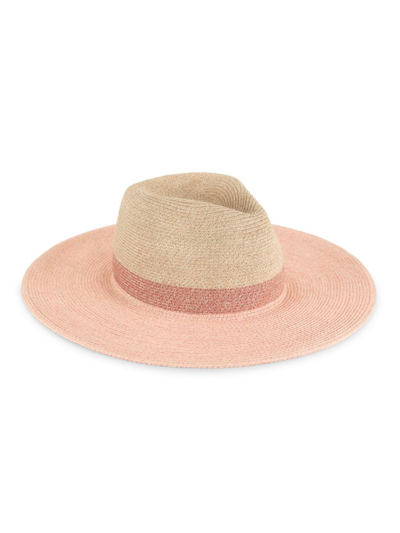 Eugenia Kim Emmanuelle Pink Straw Fedora