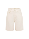 Dl1961 Taylor Ultra-high Denim Shorts In Flax