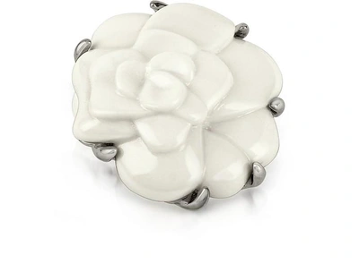 Gucci Designer Brooches & Pins White Camelia Flower Brooch