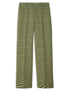 BURBERRY MEN'S WARPED HOUNDSTOOTH WOOL TROUSERS