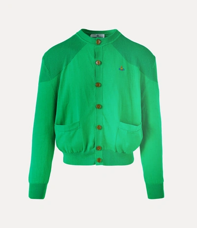 Vivienne Westwood Mark Cardigan In Green