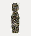 Vivienne Westwood Sleeveless Cj Midi Dress In Folk-flower