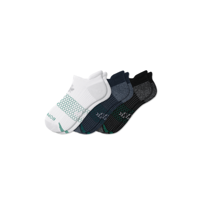 Bombas Golf Ankle Sock 3-pack In White Black Navy