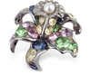 GUCCI DESIGNER BROOCHES & PINS MULTICOLOR FLOWER BROOCH