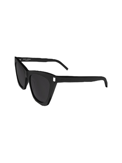 Saint Laurent Sl 214 - Kate - Black Sunglasses In Crl