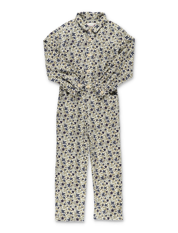 Bonpoint floral-print cotton pajamas - White