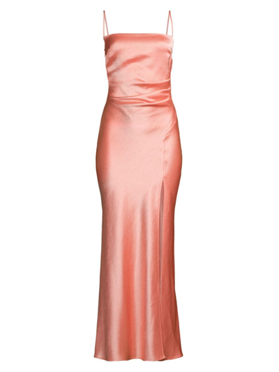 Bec & Bridge Women's Nadia Satin Maxi Dress In Coral