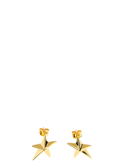 Mugler Mini Star Earrings In Gold