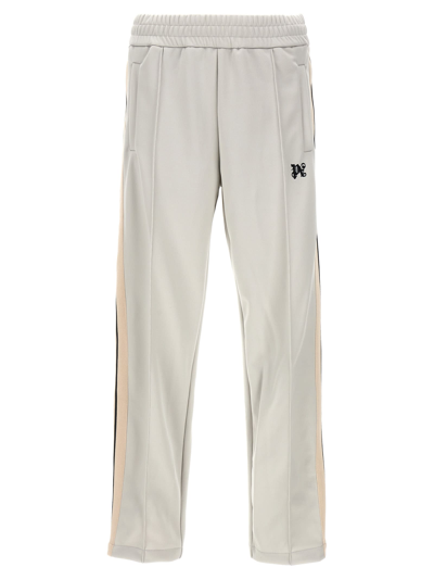 Palm Angels Monogram Track Joggers In Bianco