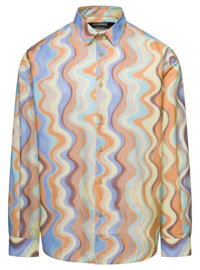 Jacquemus Shirts Light Blue In Multicolor