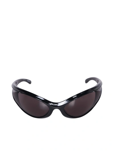 Balenciaga Nylon Sunglasses In Black