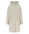 Woolrich Long Summer Light Oak Parka In Neutrals