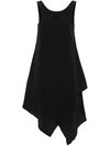 Y-3 BLACK LAYERED MINI DRESS