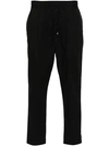 JACOB COHEN BLACK COTTON PANTS