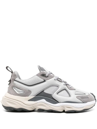 Axel Arigato Satellite Runner Leather Sneakers In Grey