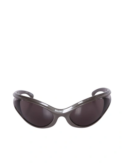 Balenciaga Nylon Sunglasses In Grey