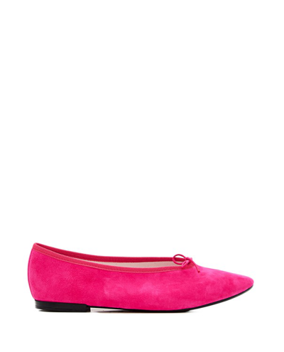 Repetto Lilouh Leather Ballerinas In Rose